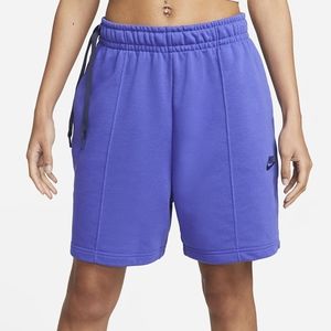 Women's High-Rise Sportswear Fleece Dance Shorts, Lapis Women's High-Rise Sport